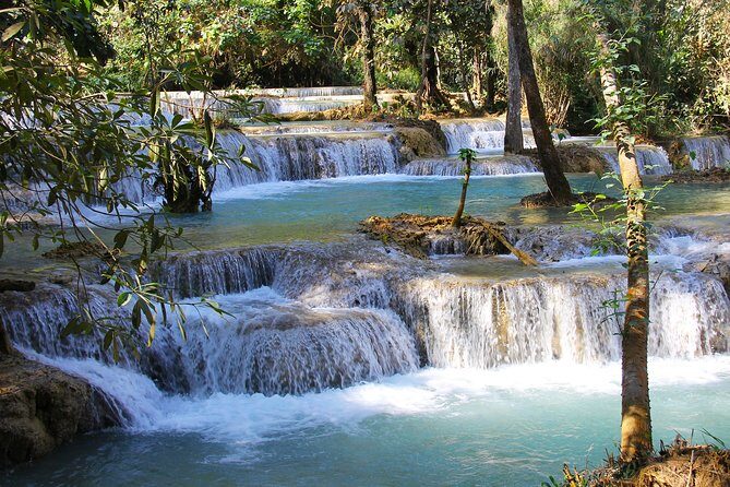 A Relaxing Day at the Kuang Si Falls - Swimming in Turquoise Pools: Your Best Hour at Kuang Si