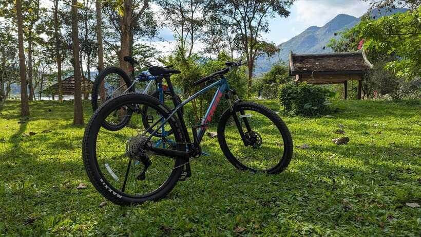 From Luang Prabang: Guided Mountain Bike Tour with Lunch - Lunch at Manifa Elephant Camp: good food, mixed vibes