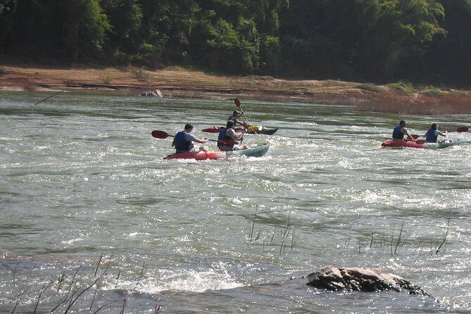FULL DAY – Kuang Si Waterfall, Kayak on the Nam Ou / Mekong River, Pak Ou Caves - Lunch at Manifa: Buffet Power Plus a Real Reset