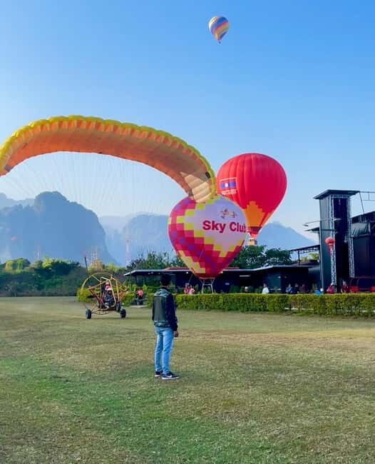 Hot Air Balloon in VangVieng pick up-drop off - Hot Air Balloon Views Over Nam Song and the Karst Peaks