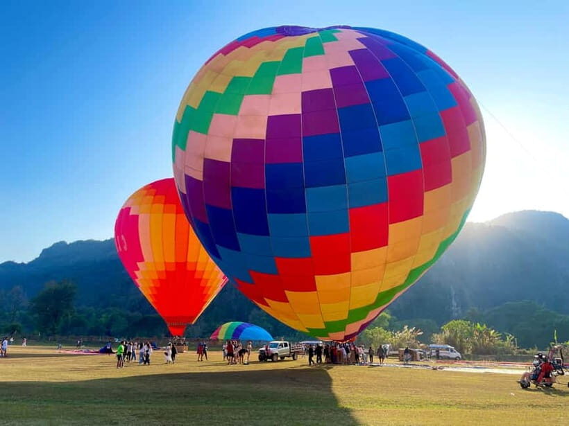 Hot Air Balloon in VangVieng pick up-drop off - Hotel Pickup in Vang Vieng City Area: The Easiest Part of the Day