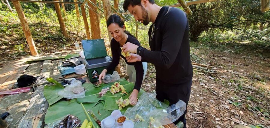 Luang Prabang: Bamboo Forest Cooking-class & Farm Visit - Lunch in the woods: convivial, not staged