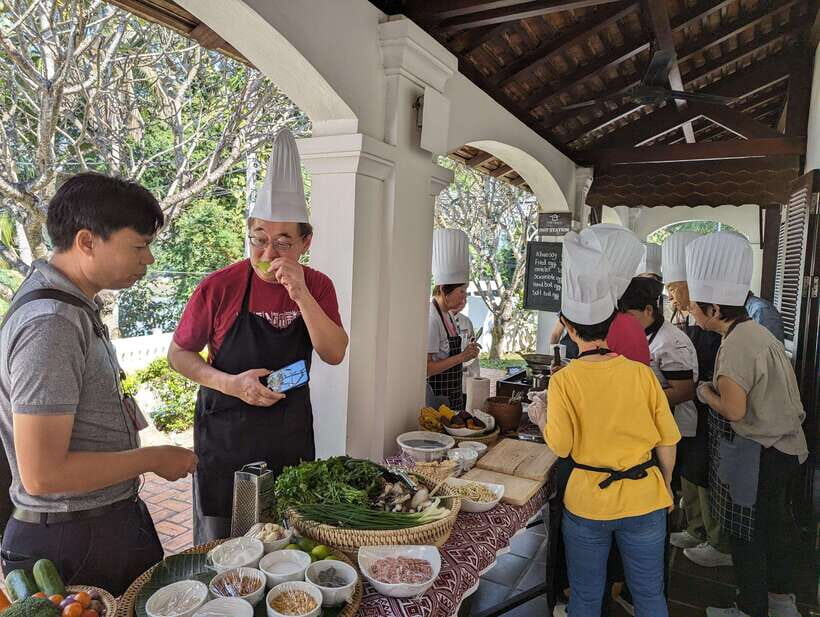Luang Prabang: Cooking Class at the Former Royal Palace - Hands-on cooking at Alame Restaurant: how the class really runs