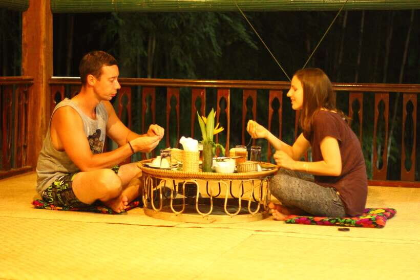 Luang Prabang: Evening Cooking Class & Local Baci Ceremony - Traditional folk music after dinner: Hmong costume, bamboo vibes, and rice-field views