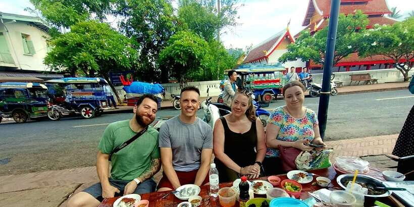 Luang Prabang: Foodie Walking Tour & Monk Blessing - Temple and Monk Blessing: The Part You Should Respect and Prepare For