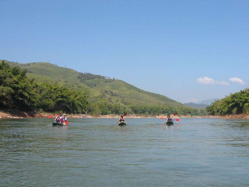 Luang Prabang: Kayak Tour to Pak Ou Caves - Mekong Kayaking to Lunch: Short Paddle, Big Break