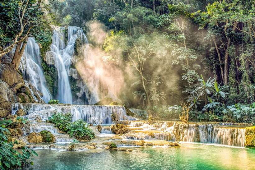 Luang Prabang: Kuang Si Bike Ride & Long-Tail Boat Cruise - Kuang Si Waterfall: trails, pools, and the swim option