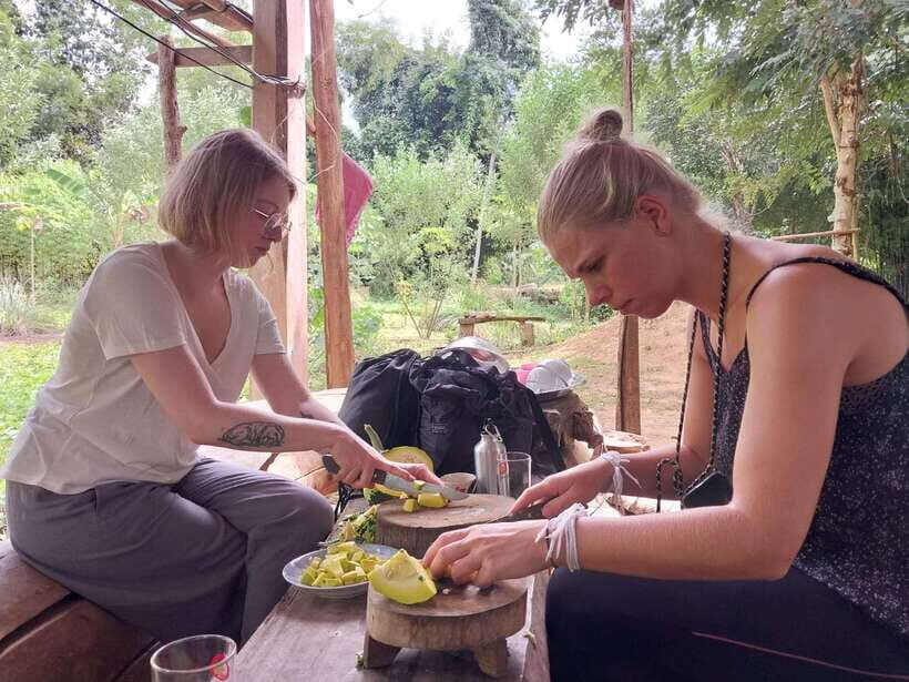 Luang Prabang: Organic Farm Experience & Hike to Kuang si - Lunch riverside: the reward that makes the class feel worth it