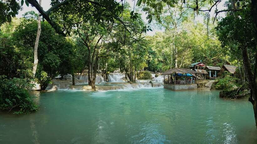 Luang Prabang Thin Pha Trail & Tad Sae Falls Trek - From Luang Prabang to the trailhead: 25 minutes, then a boat on the Nam Khan