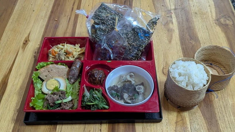 Luang Prabang to Nong Khiaw: River Cruise, Hike & Waterfall - Bento-Style Lao Lunch on Board: Food That Actually Fits the Views