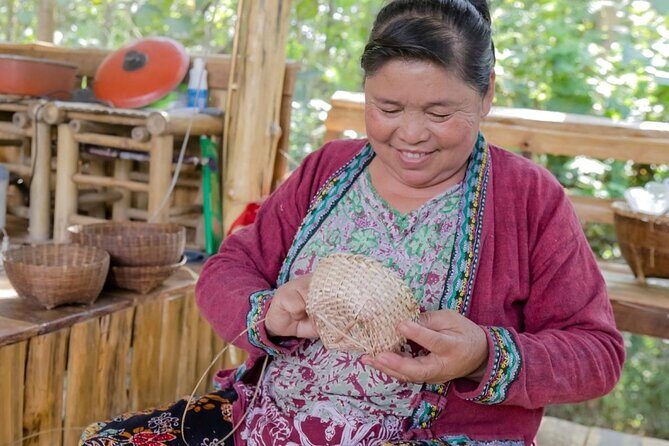 The Namkhan - Traditional Lao Bamboo Weaving - Traditional Lao bamboo weaving at The Namkhan’s Khan River setting
