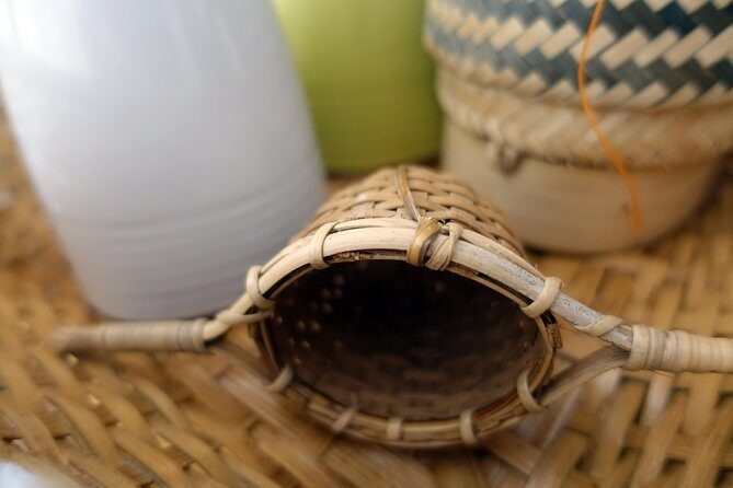 The Namkhan - Traditional Lao Bamboo Weaving - Tea tasting from the eco-farm: why the food and drink part matters