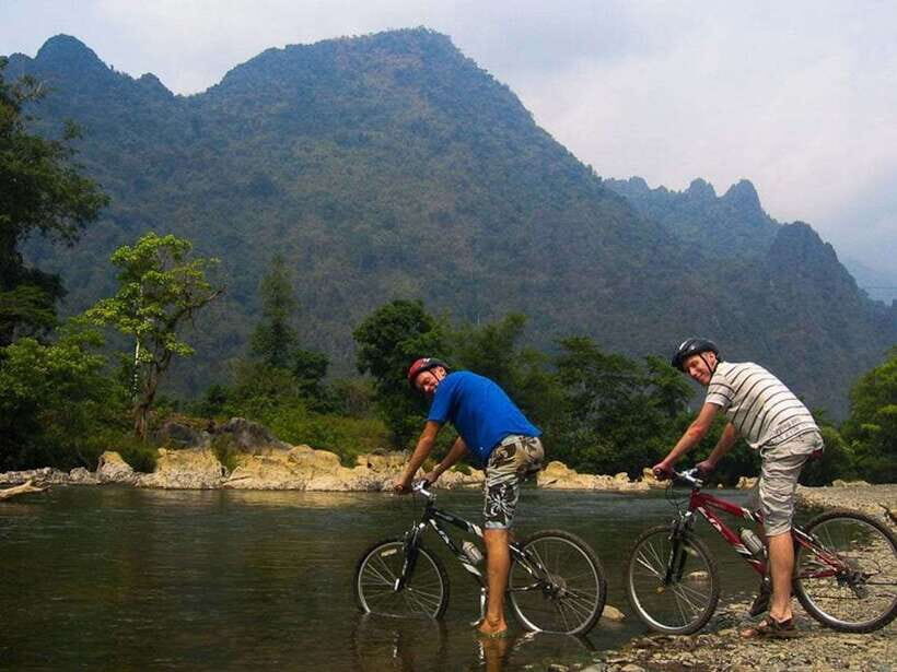 Vang Vieng: Blue Lagoon and Countryside Bike Tour with Lunch - A Vang Vieng day that mixes exercise with real stops