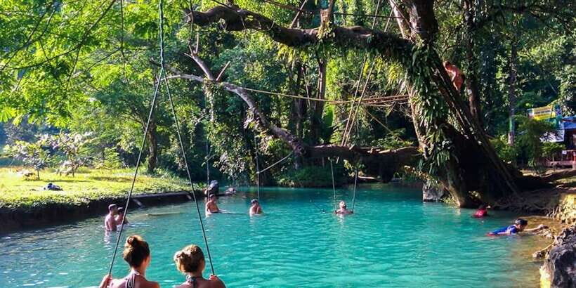 Vang Vieng: Blue Lagoon and Countryside Bike Tour with Lunch - Timing and what the day feels like from start to finish