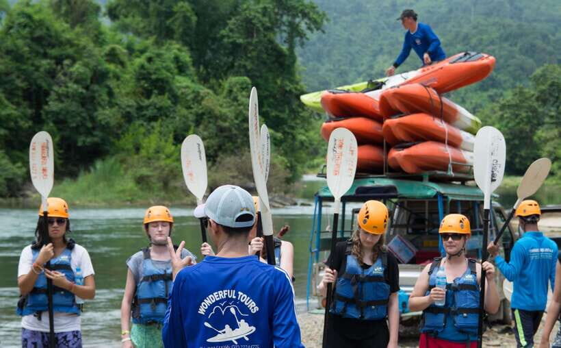 Vang Vieng: Kayaking & Cave Tubing with Zip Line/Blue Lagoon - Zip Line vs Blue Lagoon: Choose Your Kind of Fun