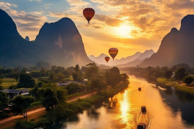 Vang Vieng Laos Hot Air Balloon Adventure Tour - What You See in 30 Minutes: Caves, Villages, Pagoda Light, and 360 Views