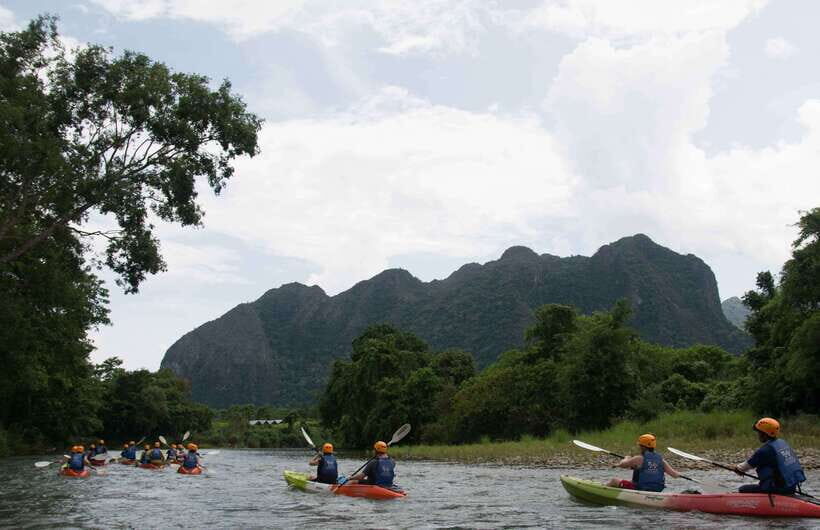 Vang Vieng: Tham Nangfar and Tham Nam Day Tour with Kayaking - Who should book this kayaking and cave tour in Vang Vieng?