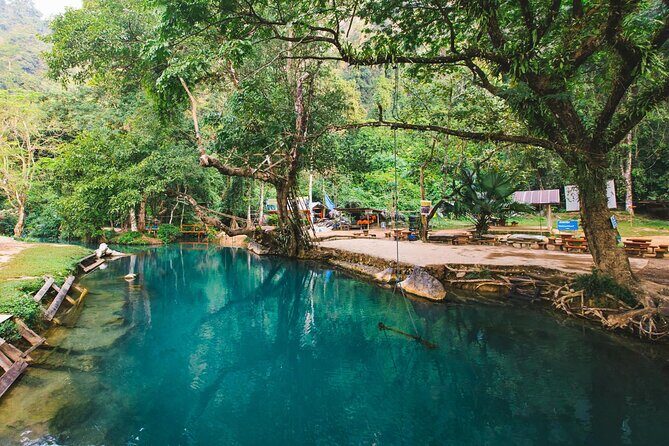 Vang Vieng Tour B - Nam Xay Viewpoint Hike & Blue Lagoon 1 Tour - Blue Lagoon 1 + Phu Kham Cave: Cool Water and Cave Scenery in One Block